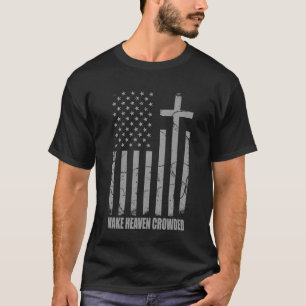 Camiseta Faça o Céu Lotado EUA Bandeira Americana Patriótic