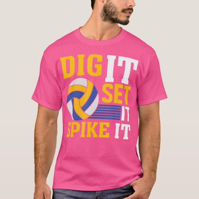 Camiseta Faça-O Esfregar-Se No Voleibol (Frente)