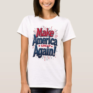 Camiseta Faça o Excelente da América de novo - captando o t