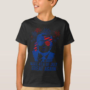 Camiseta Faça o Excelente de 4 de julho de novo, masculinos