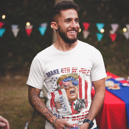 Camiseta Faça o Excelente de 4 de julho novamente - Camisa-