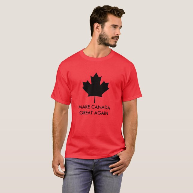 Camiseta Faça o excelente de Canadá outra vez (Frente Completa)