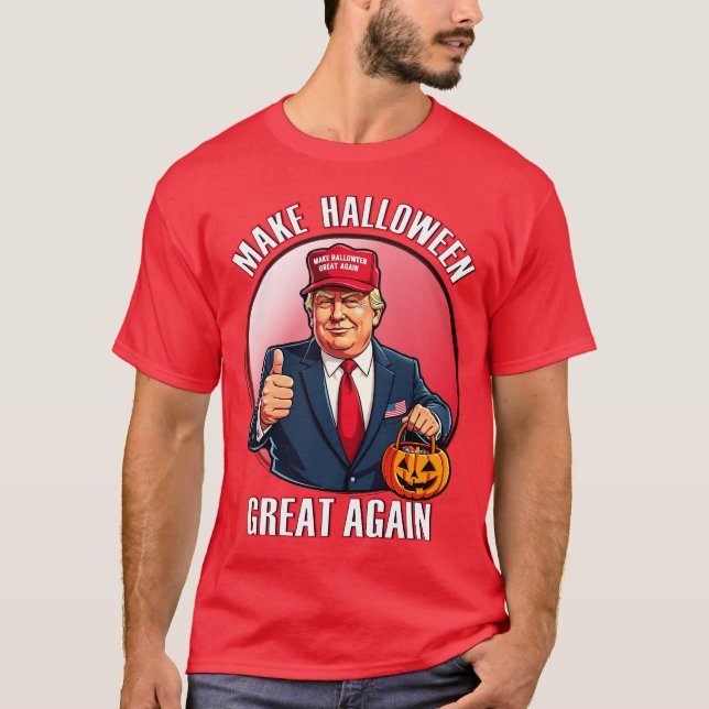 Camiseta Faça o Excelente de Halloween novamente (Frente)