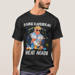 Camiseta Faça o Excelente de Hanukkah de novo Trump judeu U
