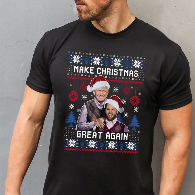 Camiseta Faça o Excelente de Natal de novo Trump Vance Ugly (Criador carregado)