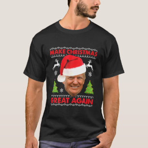 Camiseta Faça o Excelente de Natal de novo um Natal horríve