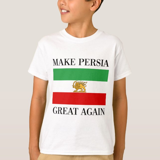 Camiseta Faça o excelente outra vez - Shah de Persia da (Frente)