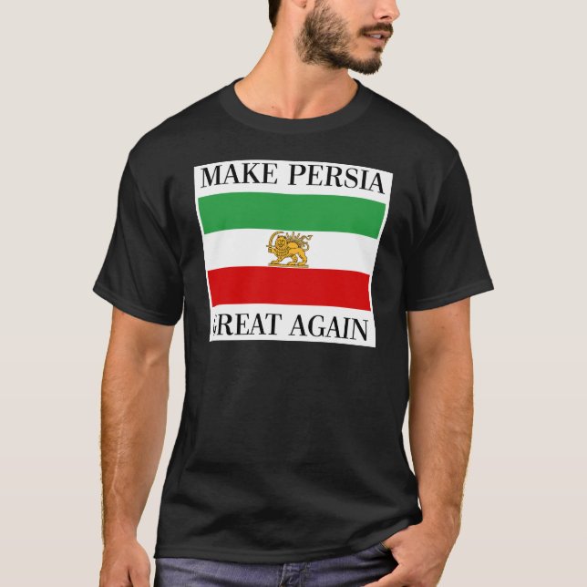 Camiseta Faça o excelente outra vez - Shah de Persia da (Frente)