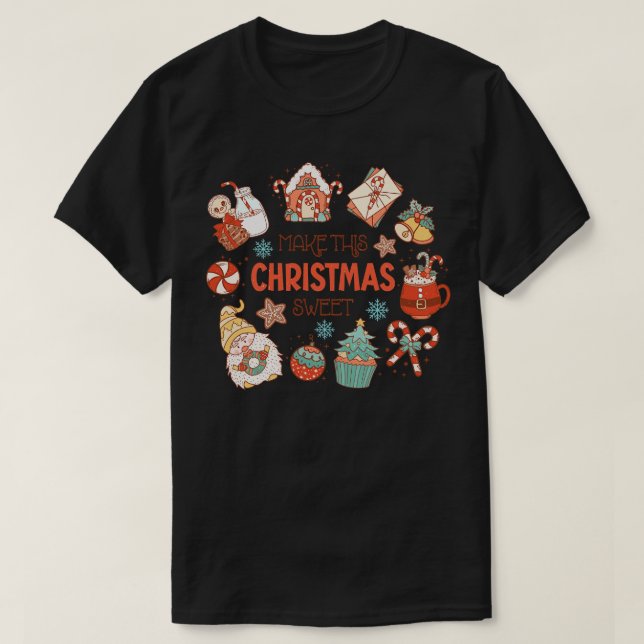 Camiseta Faça o Natal doce (Frente do Design)