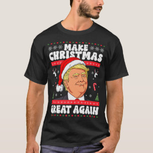 Camiseta Faça o Natal Grande Novamente Engraçado Donald Tru