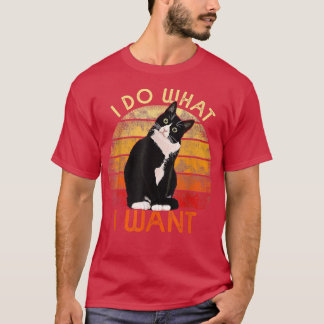 Camiseta Faça o que eu quero... Gato de Tuedo, Mãe, Engraça