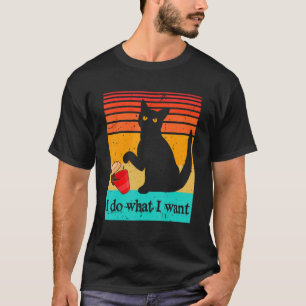 Camiseta Faça O Que Eu Quero Kit Gatinho Vintage Meu Gato R