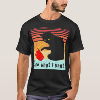 Camiseta Faça o que eu quero que a taça vermelha negra seja