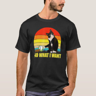 Camiseta Faça O Que Eu Quero Xícara De Café De Gato De Smok