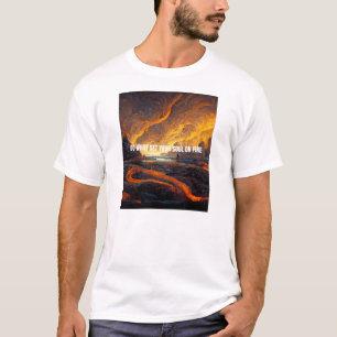 Camiseta Faça o que põe sua alma em chamas