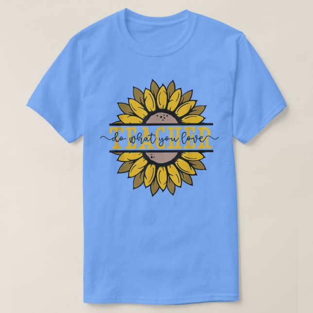 Camiseta Faça o que você ama por motivação do professor Ins (Frente do Design)