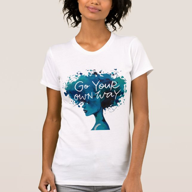 Camiseta Faça o seu próprio caminho - Capacitando a Abstrat (Frente)