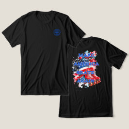 Camiseta Faça o Skate da América novamente com a bandeira -