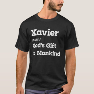 Camiseta Faça O Xavier Sorrir Com Esta Engraçada Definição 