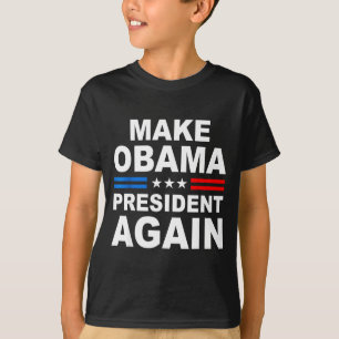 Camiseta Faça Obama Presidente Novamente Obama Para Preside