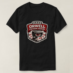 CAMISETA FAÇA ORWELL FICÇÃO DE NOVO