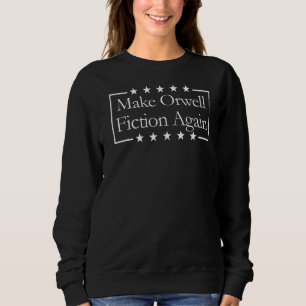 Camiseta Faça Orwell Fiction Novamente Libertarian Orwellia