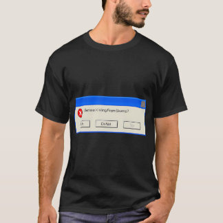 Camiseta Faça ou Não Faça Não Há Tentar Citação de Erro do 