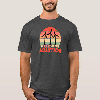 Camiseta Faça parte da solução - Tee das Mudanças Climática
