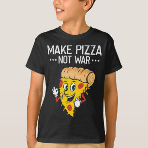 Camiseta Faça Pizza, Engraçada E Rápida Coleira De Queijo D