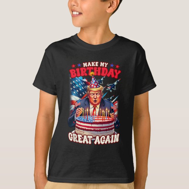Camiseta Faça seu Excelente de aniversário novamente (Frente)