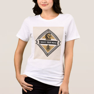 Camiseta Faça Seu Movimento – Design de Peça de Xadrez