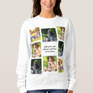 Camiseta Faça sua própria colagem de fotos e texto