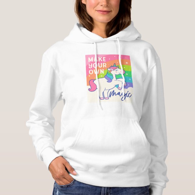 Camiseta Faça sua própria magia | Corno de Unicórnio (Frente)