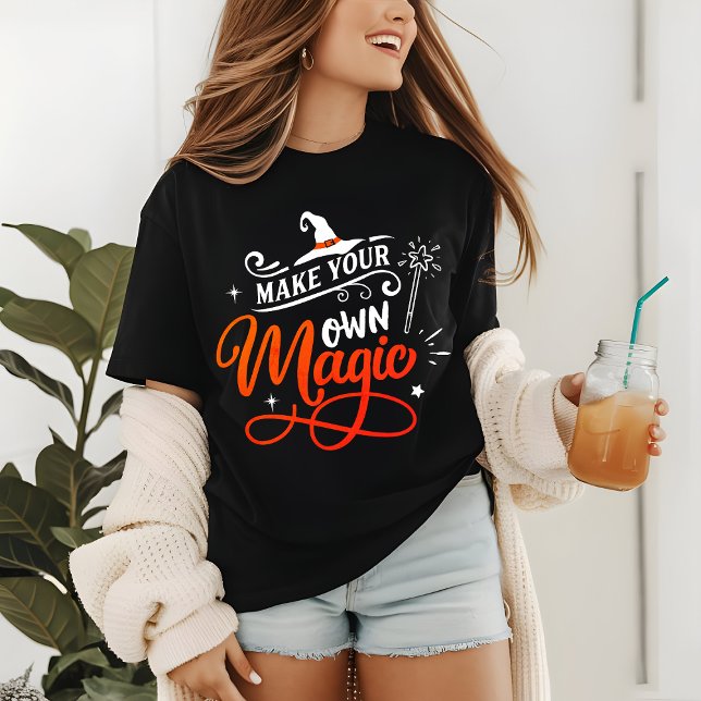 Camiseta Faça sua própria magia | Halloween (Criador carregado)