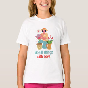 Camiseta Faça todas as coisas com amor