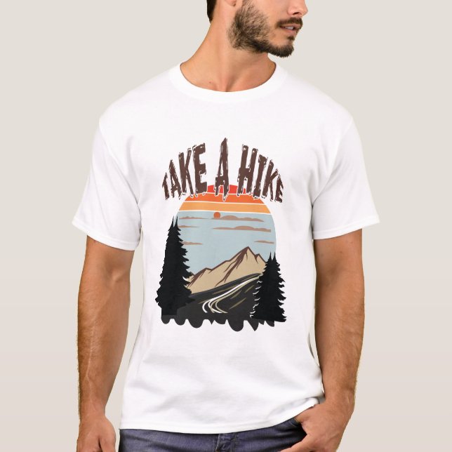 Camiseta Faça um caminhada - Mountain Adventure Design para (Frente)