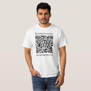Camiseta Faça um Código QR Empresarial Instantaneamente & T