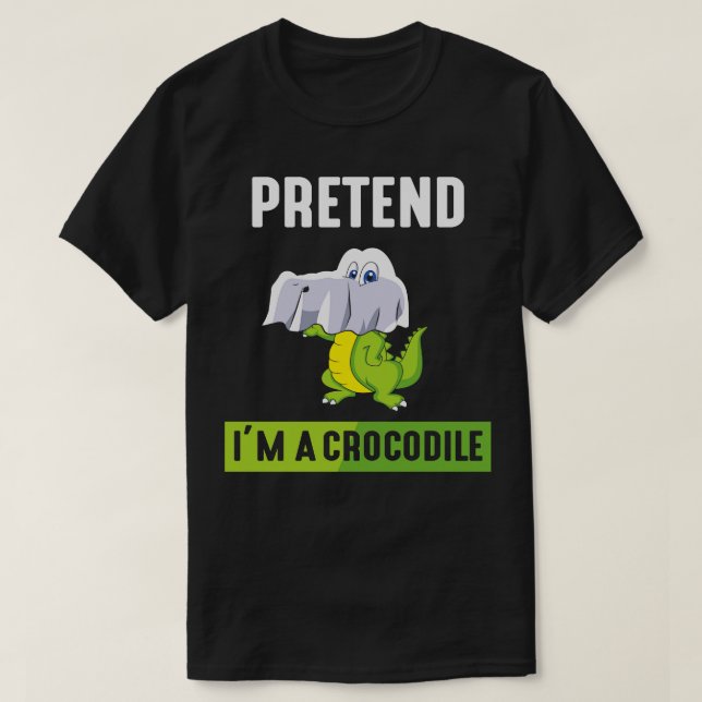 Camiseta Faça um crocodilo (Frente do Design)