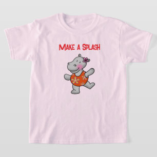 Camiseta Faça um Espetáculo Festa de Aniversário do Hipopót