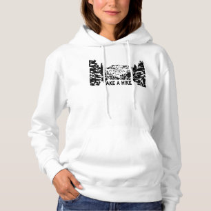Camiseta Faça uma citação de Hike, paisagem monocromática d