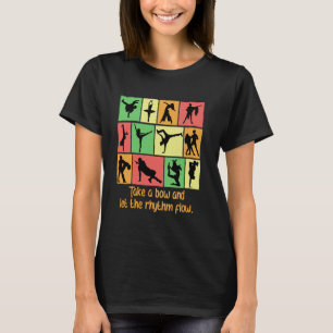 Camiseta Faça Uma Reverência E Deixe O Ritmo Fluír Dança Di