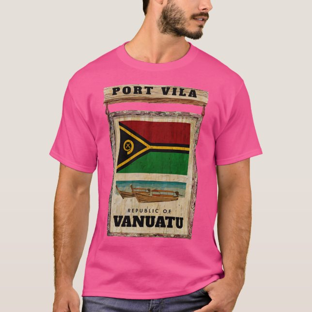 Camiseta faça uma viagem para Vanuatu (Frente)