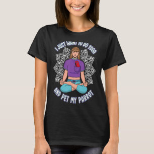Camiseta Faça Yoga e Pet Parrots I Female Eclectus