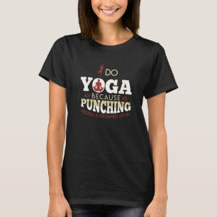 Camiseta Faça Yoga Porque Socar Pessoas É Mal Visto Yo