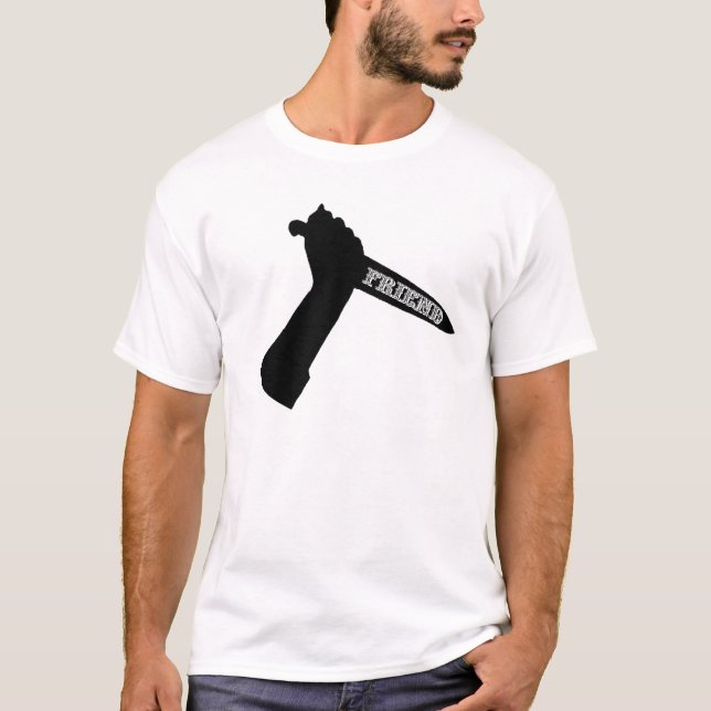 Camiseta Facada dos amigos verdadeiros você na parte (Frente)