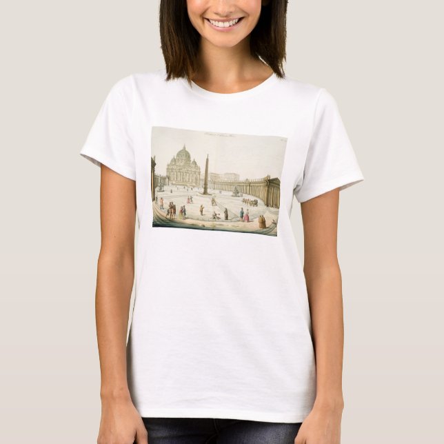 Camiseta Facade de Ruas. Peter está em Roma com a Piazza em (Frente)