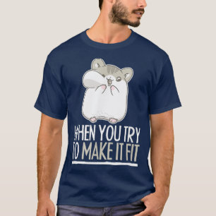 Camiseta Façam Ajustado de Hamster Kawaii Seed Eater Animal