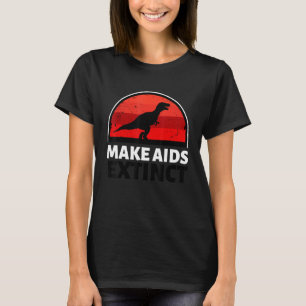Camiseta Façamos a Aids extinta, em novembro Vestimos o Ver