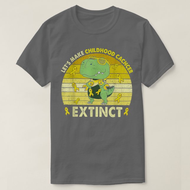 Camiseta Façamos com que o Cancer da infância seja extinto  (Frente do Design)