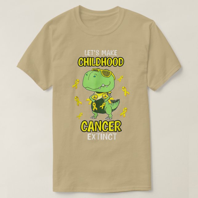 Camiseta Façamos com que o Cancer da infância seja extinto  (Frente do Design)